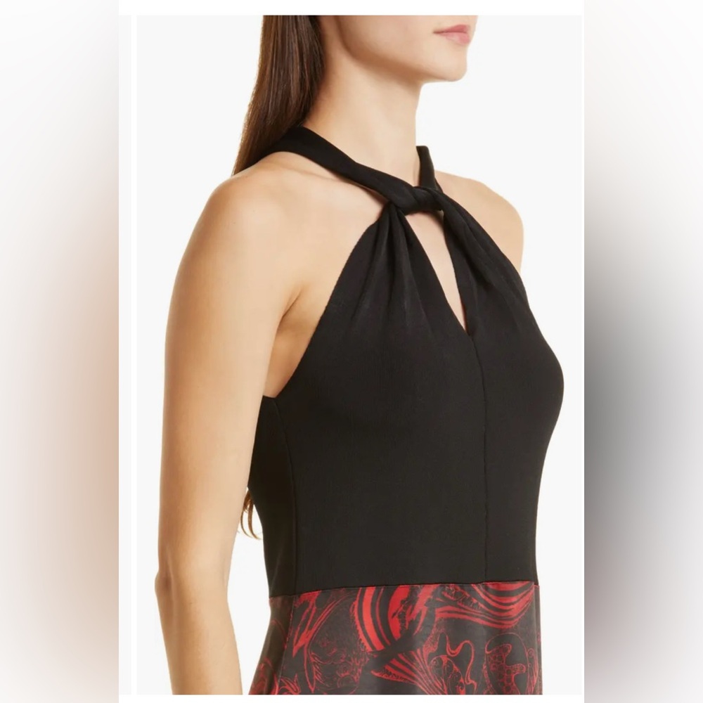 Ted baker London Rosieo Twist Knit Bodice Midi Dress - Picture 4 of 12